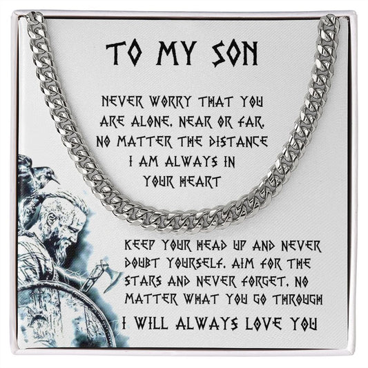 My Son| Never Doubt Yourself - Cuban Link Chain
