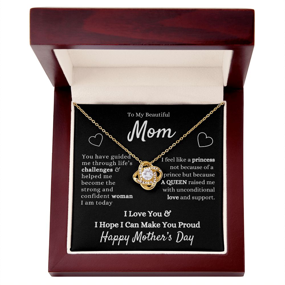 My Beautiful Mom| A Queen - Love Knot Necklace
