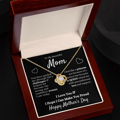 My Beautiful Mom| A Queen - Love Knot Necklace