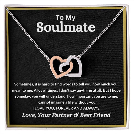 My Soulmate| Sometimes - Interlocking Hearts Necklace